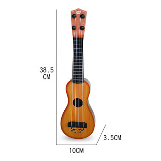 贝芬乐 儿童吉他玩具 尤克里里音乐早教学习启蒙益智玩具乐器礼物男孩女孩 琴弦可调88043木纹（小号）