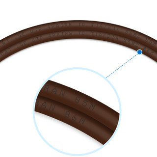 秋叶原（CHOSEAL）高端超五类网线 非屏蔽 高速网线 国标纯铜线 专业网线 棕色 50米 QS52T50S