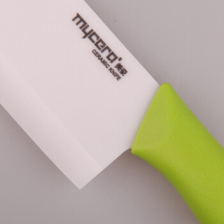 美瓷（MYCERA）陶瓷刀具五件套装 厨具套装全套 菜刀 厨师刀 瓜果刀（绿色）TE04F
