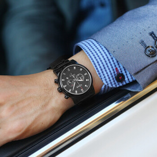 格雅(GEYA)手表 专柜同款 行者系列钢带多功能石英男表G05008GKK