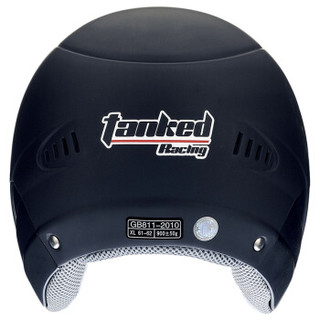 坦克（Tanked Racing）摩托车头盔电动电瓶车头盔 T523四季通用 L码 亚黑