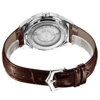 古尊(GOLGEN)手表 镂空系列机械情侣表男表白色GN.16095M.VRS