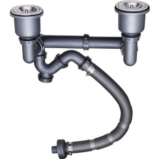 莱尔诗丹(Larsd)9128水槽下水器 洗菜盆 下水 配件 厨房下水管 水槽下水管 双槽
