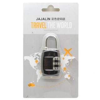 加加林JAJALIN密码锁箱包锁健身房旅行箱密码锁挂门锁JA-0M黑色