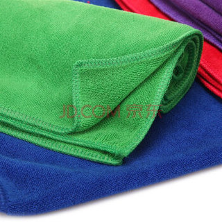 车之吻 5条装细纤维擦车毛巾 (磨绒加厚型60CM*40CM) 红色/绿色/蓝色/咖色/紫色