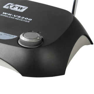 凯浮蛙(KFW) WK-V5200 无线麦克风电脑无线话筒 会议家用KTV无线话筒双手持一拖二麦克风