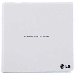 LG 8倍速 USB2.0接口 外置DVD光驱刻录机 白色 （兼容windows 8和MAC操作系统）GP65NW60