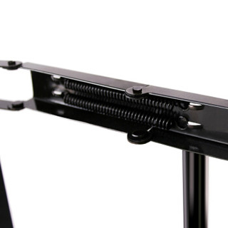 尼德 亚当系列E1级环保钢架折叠台式电脑培训桌子户外AC5CB-E1(120*60)黑橡面黑框