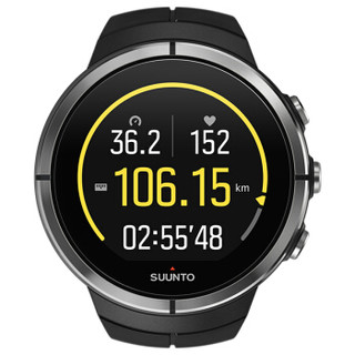 颂拓（SUUNTO）手表 跑步运动手表 彩屏智能腕表 斯巴达spartanUltra极限系列心率精钢黑色SS022951000