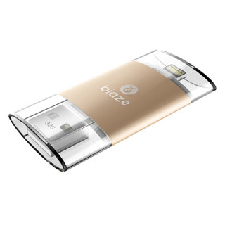 毕亚兹(BIAZE) 32GB  Lightning USB 苹果U盘  U1-土豪金 iPhone/iPad双接口存储盘 手机电脑两用扩展内存