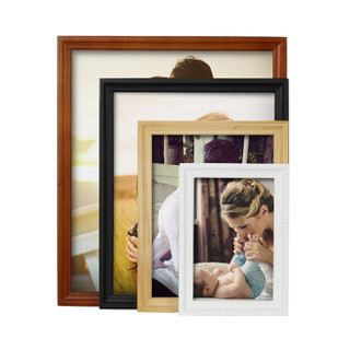 亮丽（SPLENDID）相框摆台画框照片墙 全家福相框 16英寸 质生活咖啡色