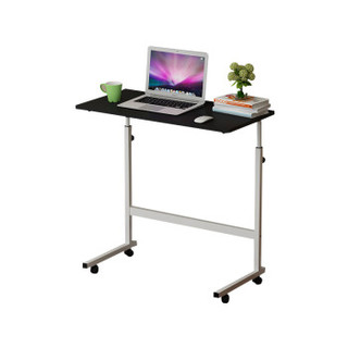 木以成居 可升降笔记本电脑桌加长边桌 便携式升降桌 黑色LY-1009