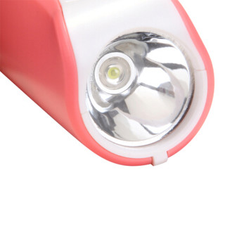 康铭（KANGMING）LED小手电充电便携式锂电池手电筒KM-8797桃粉色