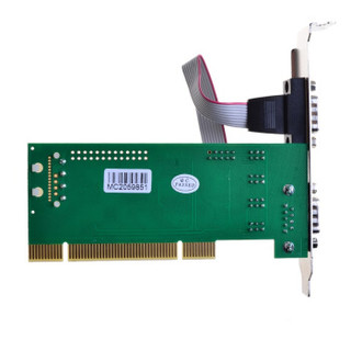 moge 魔羯 PCI转双串口卡 MC1361 台式机PCI转2COM口扩展卡 可对外供电