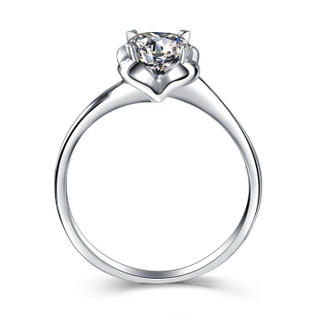 一搏千金（YBQJ）BG122 PT950铂金50分FG色求订结婚 钻石戒指 钻戒 钻石女戒