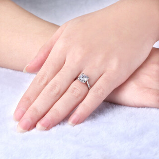 一搏千金（YBQJ）BG122 PT950铂金50分FG色求订结婚 钻石戒指 钻戒 钻石女戒