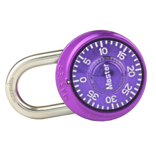 玛斯特（Master Lock）转盘式小号密码锁健身房储物柜挂锁1533MCND 紫色
