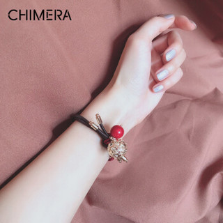 奇美拉(CHIMERA)发饰头饰韩版头绳女网红成人发圈橡皮筋发绳扎头发皮套3件套装