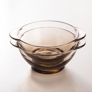 厨美 沙拉碗 餐具套装 泡面碗 汤面碗 钢化玻璃碗2只装 康馥