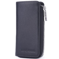 ELLE HOMME 男士钥匙包 头层牛皮 商务休闲大容量钥匙扣 黑色时尚钥匙包 黑色500252