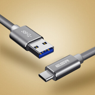 1gen1安卓手机充电线适用小米9/8/华为p9/荣耀v8/乐视 编织款-深空灰