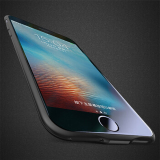 毕亚兹 苹果iPhone7 Plus背夹电池 移动电源 电池壳 充电宝3650毫安 迷你超薄手机壳套 5.5英寸 DY02-黑色