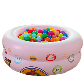 诺澳 婴儿游泳池 加厚保温粉色圆形家庭儿童充气戏水池波波海洋球池 宝宝浴盆洗澡桶