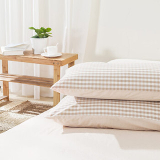 佳佰 四件套 床上用品 被套床单枕套 水洗纯棉面料 律动（玉色） 适用1.5米双人床（200*230）