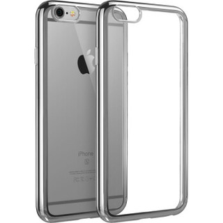 亿色（ESR）苹果iPhone 6 Plus/6s Plus手机壳/保护套 硅胶透明防摔软壳 初色晶耀系列 深空灰