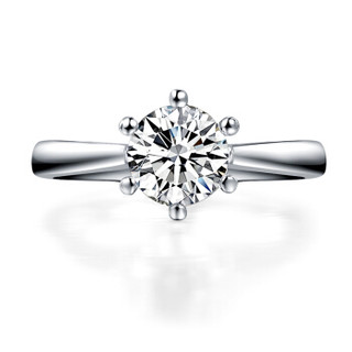一搏千金（YBQianJin）BG002 白18K金40分FG色钻石戒指 结婚戒指 单钻婚戒