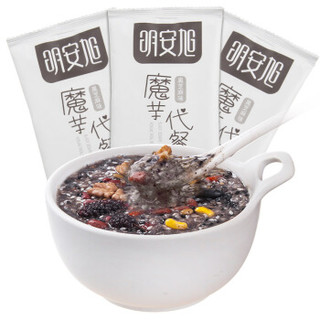 明安旭 魔芋代餐粥黑芝麻糊500g （50g*10）核桃黑豆粉即食燕麦片五谷杂粮营养早餐代餐粉