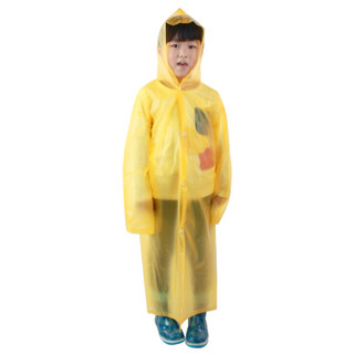 趣行 儿童雨衣/雨披 适合1.1-1.4米 PVC徒步垂钓旅游户外露营登山骑行戴帽 均码