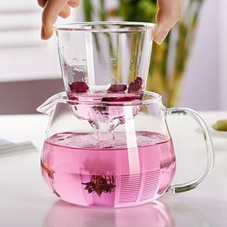 常生源 整套玻璃茶具 耐热防爆功夫茶具 玻璃茶壶 玻璃杯 一壶两杯 企鹅壶套组