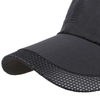 GLO-STORY 棒球帽 透气运动网帽男女款户外鸭舌帽MMZ724038黑色