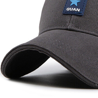 GLO-STORY 帽子 男女款休闲鸭舌帽户外遮阳帽子MMZ724039深灰色