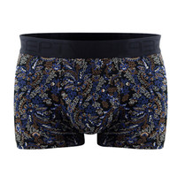 SEPTWOLVES 七匹狼 男士内裤 男款冰丝中腰透气运动平角内裤三条 多色 95129-3 XL