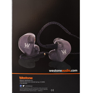 威士顿（Westone）AC20 双动铁单元私人定制耳机 舞台佩戴耳机 银灰色