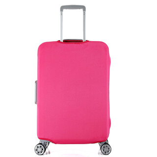 加加林 弹力行李箱套拉杆箱包防尘罩旅行皮箱子保护套 粉色L码26-28寸箱