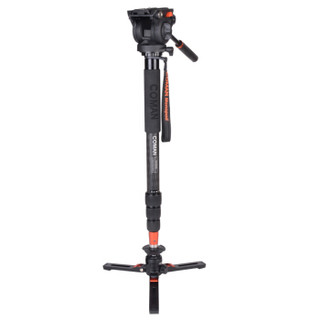 科漫COMAN KX3535摄像机独脚架碳纤维专业单反单脚架支架相机摄影摄像机液压云台