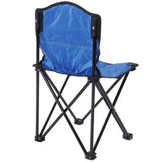 沃特曼Whotman 便携式折叠椅小凳子钓鱼椅户外休闲马扎沙滩椅35x35x60cm 小号WY1430蓝色