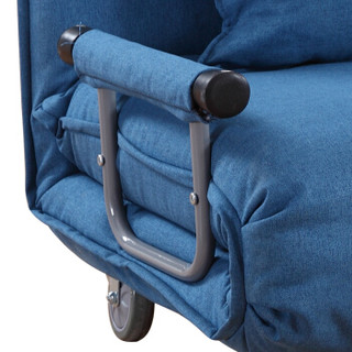 施豪特斯（SHTS）折叠床 双人折叠沙发布艺沙发床午休床SF-97 蓝色