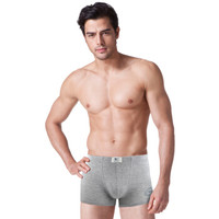 SEPTWOLVES 七匹狼 男平角裤兰精粘纤性感中腰莫代尔四角短裤头 94669 混色 XL