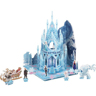 迪士尼拼图 3D立体场景拼图玩具 冰雪奇缘拼图-冰雪宫殿 17DF2106（古部公主拼图)