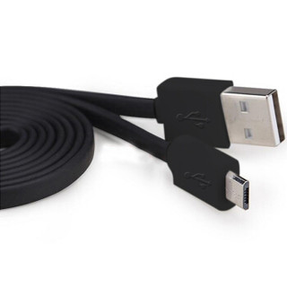 雷麦 USB数据线/充电线/连接线 安卓电源线 适于三星/小米/魅族/索尼/HTC/华为 黑色
