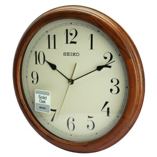 精工（Seiko）时尚创意欧式客厅居家  木质挂钟挂表