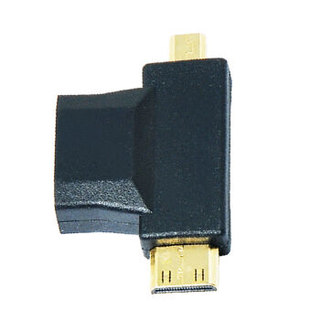 三堡（SANBAO） SH-DT03 新款HMDI1.4母 转Micro HDMI D TYPE迷你HDMI三合一转接头