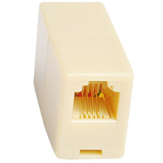 三堡(sanbao)电话直通头 电话对接头 电话线连接器