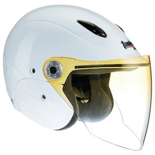 坦克（Tanked Racing）摩托车头盔电动电瓶车头盔 T523四季通用 M码 白色