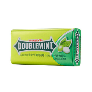 DOUBLEMINT 绿箭 无糖薄荷糖 留兰香薄荷味 34g 瓶装