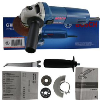 博世(BOSCH)电动工具 GWS6-100 100mm角磨机 角向磨光机 瓷砖切割机 电锯 家用手砂轮(0601375043)厂家直发